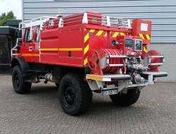Mercedes-Benz Unimog U 5000 4x4 - (type 437.4) 4000 ltr - Feuerwehr Doppelkabine,Uberrollkafig - Rosenbauer - Expeditievoertuig, Camper TT 4836