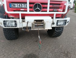 Mercedes-Benz Unimog U 5000 4x4 - (type 437.4) 4000 ltr - DAMAGED TRANSFER BOX - Winch, - Double cab, Crew cab, - Rosenbauer pump TT 4837