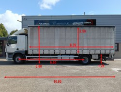 DAF CF 280 Schuifzeil, DHollandia 1.500 kg Laadklep, Loadlift, Ladebordwand TT 4841