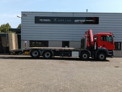 MAN TGS 35.360 8x2 - Fassi 23TM Kraan, Machine transporter, Oprijwagen, afsleepwagen 6.2T. lier TT 4842