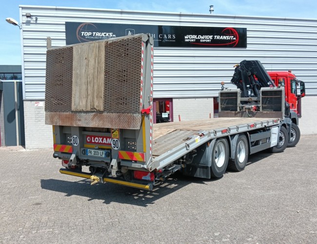 MAN TGS 35.360 8x2 - Hiab 22TM Kraan, Machine transporter, Oprijwagen, afsleepwagen 6.2T. lier TT 4847