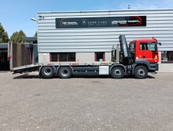 MAN TGS 35.360 8x2 - Hiab 22TM Kraan, Machine transporter, Oprijwagen, afsleepwagen 6.2T. lier TT 4847