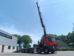 MAN TGS 35.360 8x2 - Hiab 22TM Kraan, Machine transporter, Oprijwagen, afsleepwagen 6.2T. lier TT 4847