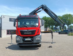 MAN TGS 35.360 8x2 - Hiab 22TM Kraan, Machine transporter, Oprijwagen, afsleepwagen 6.2T. lier TT 4847