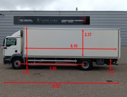 MAN TGM 15.290 DHollandia 1.500 kg Laadklep, Loadlift, Ladebordwand TT 4851
