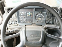 Scania P 94.230 NA - HMF 11TM Kraan, Crane, Kran -Manual -Rotor -Bakker Knijperbak TT 4854