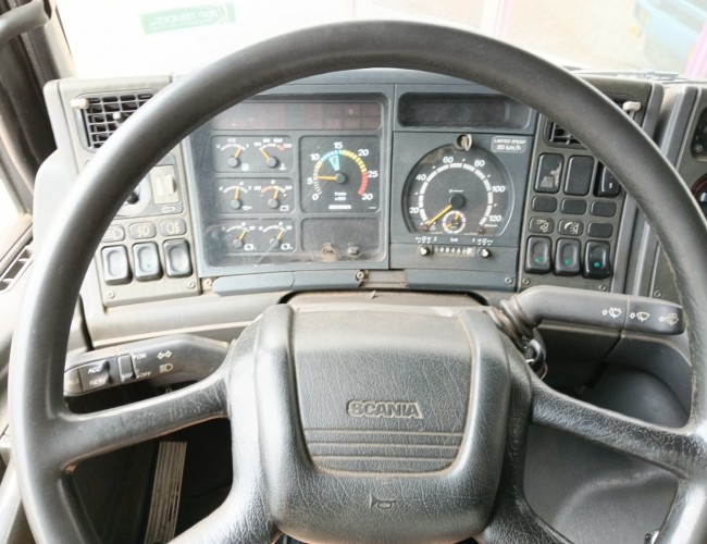 Scania P 94.230 NA - HMF 11TM Kraan, Crane, Kran -Manual -Rotor -Bakker Knijperbak TT 4854