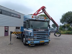 Scania P 94.230 NA - HMF 11TM Kraan, Crane, Kran -Manual -Rotor -Bakker Knijperbak TT 4854