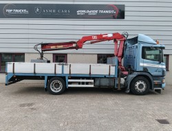 Scania P 94.230 NA - HMF 11TM Kraan, Crane, Kran -Manual -Rotor -Bakker Knijperbak TT 4854