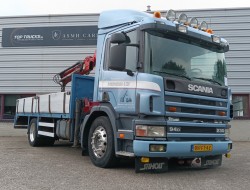 Scania P 94.230 NA - HMF 11TM Kraan, Crane, Kran -Manual -Rotor -Bakker Knijperbak TT 4854