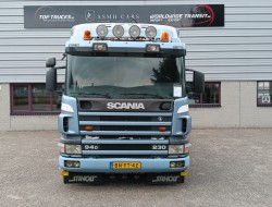 Scania P 94.230 NA - HMF 11TM Kraan, Crane, Kran -Manual -Rotor -Bakker Knijperbak TT 4854