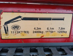 Scania P 94.230 NA - HMF 11TM Kraan, Crane, Kran -Manual -Rotor -Bakker Knijperbak TT 4854