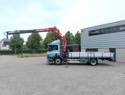 Scania P 94.230 NA - HMF 11TM Kraan, Crane, Kran -Manual -Rotor -Bakker Knijperbak TT 4854