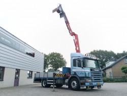 Scania P 94.230 NA - HMF 11TM Kraan, Crane, Kran -Manual -Rotor -Bakker Knijperbak TT 4854