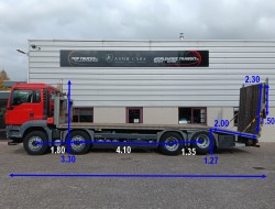 MAN TGS 35.360 8x2 - Machine transporter, Oprijwagen, afsleepwagen 6.2T. lier TT 4860