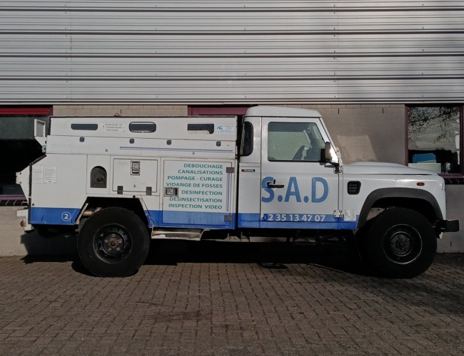 Land Rover Defender 130 4x4 -2.4 TD - Pickup, vacuum, high-pressure pump, sewer, suction truck TT 4880