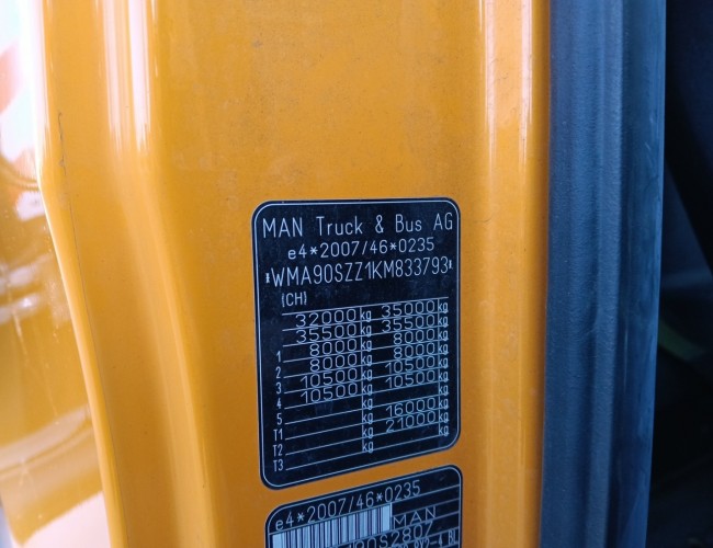 MAN TGS 35.420 8x2 - Fassi 29TM Kraan, Machine transporter, Oprijwagen, afsleepwagen 7.2T. lier TT 4882