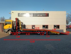 MAN TGS 35.420 8x2 - Fassi 29TM Crane, Machine transporter, Loading ramp, Tow truck 7.2T. Winch TT 4882