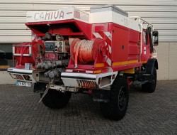 Mercedes-Benz Unimog U 5000 4x4 - (type 437.4) 4000 ltr -Lier, Winch -Feuerwehr Doppelkabine,Uberrollkafig - Camiva - Expeditievoertuig, Camper TT 4888