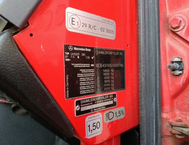 Mercedes-Benz Unimog U 5000 4x4 - (type 437.4) 4000 ltr -Lier, Winch -Feuerwehr Doppelkabine,Uberrollkafig - Camiva - Expeditievoertuig, Camper TT 4888