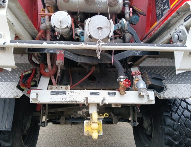 Unimog U 5000 Mercedes Benz -4x4 - (type 437.4) 4000 ltr -Wich -Feuerwehr Doppelkabine,Uberrollkafig - Camivar - Expeditievoertuig, Camper TT 4889