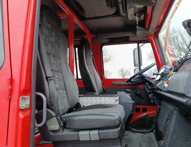 Unimog U 5000 Mercedes Benz -4x4 - (type 437.4) 4000 ltr -Wich -Feuerwehr Doppelkabine,Uberrollkafig - Camivar - Expeditievoertuig, Camper TT 4889