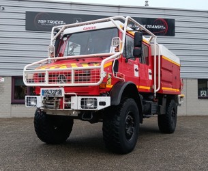 Unimog U 5000 Mercedes Benz -4x4 - (type 437.4) 4000 ltr -Lier, Winch -Feuerwehr Doppelkabine,Uberrollkafig - Camiva TT 4889