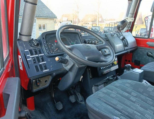 Unimog U 5000 Mercedes Benz -4x4 - (type 437.4) 4000 ltr -Wich -Feuerwehr Doppelkabine,Uberrollkafig - Camivar - Expeditievoertuig, Camper TT 4891