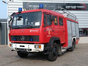 Mercedes-Benz 1124 AF 4x4 - 1.300 ltr -Brandweer, Feuerwehr, Fire brigade- Crew Cab - Expeditie, Camper, Low Gear! TT 4697