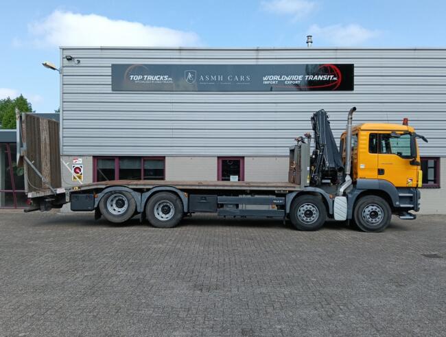 MAN TGS 35.360 8x2 - Hiab 16 TM Kraan, Machine transporter, Oprijwagen, afsleepwagen 6,27 T. lier TT 4832