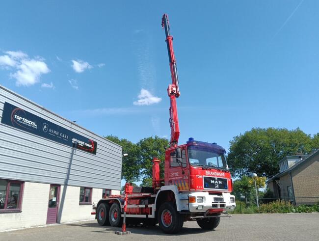 MAN 33.372 6x6 - 14TM Kraan, Crane, Kran - Haakarm, Hooklift, Abrolkipper - Big Axle - BB TT 4838