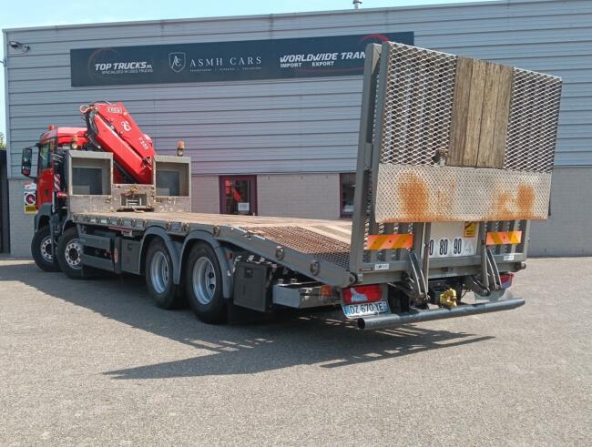 MAN TGS 35.360 8x2 - Fassi 23TM Kraan, Machine transporter, Oprijwagen, afsleepwagen 6.2T. lier TT 4842