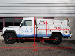 Land Rover Defender 130 4x4 -2.4 TD -Pickup, vacuüm, hogedruk pomp, Riool, zuigwagen TT 4880