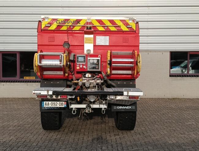 Unimog U 5000 Mercedes Benz -4x4 - (type 437.4) 4000 ltr -Lier, Winch -Feuerwehr Doppelkabine,Uberrollkafig - Cimaex TT 4887