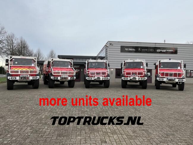 Unimog U 5000 Mercedes Benz -4x4 - (type 437.4) 4000 ltr -Lier, Winch -Feuerwehr Doppelkabine,Uberrollkafig - Camiva TT 4889