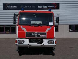 MAN 10.163 4x4 - Telmarem -Brandweer, Feuerwehr, Fire brigade- Crew Cab, Dubbele cabine - Expeditie, Camper TT 4909