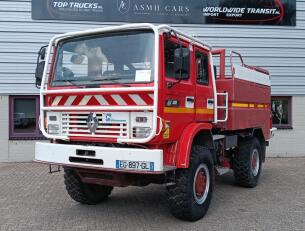 Renault M 210 Midliner 4x4 -Brandweer, Feuerwehr, Fire brigade -3.500 ltr watertank - Expeditie, Camper, 100km/hour TT 4948