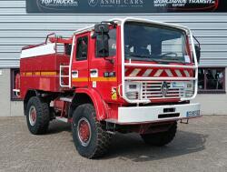 Renault M 210 Midliner 4x4 -Brandweer, Feuerwehr, Fire brigade -3.500 ltr watertank - Expeditie, Camper, 100km/hour TT 4948