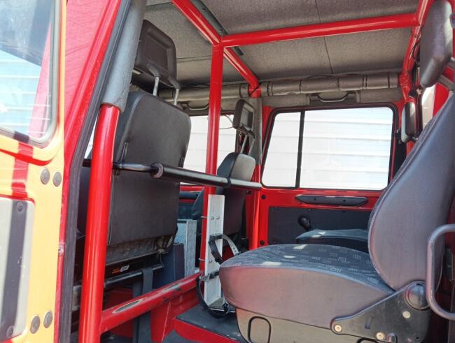 Mercedes-Benz Unimog U 5000 4x4 - (type 437.4) 4000 ltr -Lier, Winch -Feuerwehr Doppelkabine,Uberrollkafig - Camiva - Expeditievoertuig, Camper TT 4949
