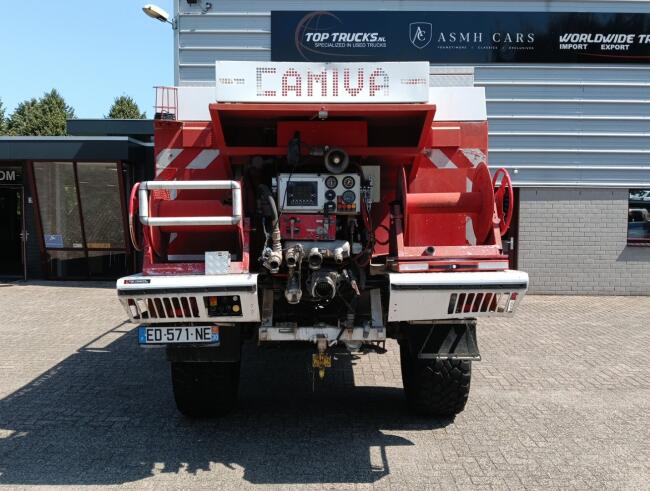 Mercedes-Benz Unimog U 5000 4x4 - (type 437.4) 4000 ltr -Lier, Winch -Feuerwehr Doppelkabine,Uberrollkafig - Camiva - Expeditievoertuig, Camper TT 4949