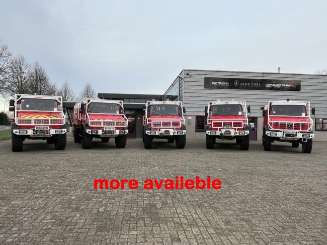Mercedes-Benz Unimog U 5000 4x4 - (type 437.4) 4000 ltr -Lier, Winch -Feuerwehr Doppelkabine,Uberrollkafig - Camiva - Expeditievoertuig, Camper TT 4949