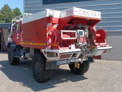Mercedes-Benz Unimog U 5000 4x4 - (type 437.4) 4000 ltr -Lier, Winch -Feuerwehr Doppelkabine,Uberrollkafig - Camiva - Expeditievoertuig, Camper TT 4949