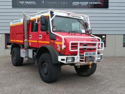Mercedes-Benz Unimog U 5000 4x4 - (type 437.4) 3.900 ltr - Hydraulische Lier, Winch -Feuerwehr Doppelkabine,Uberrollkafig TT 4950
