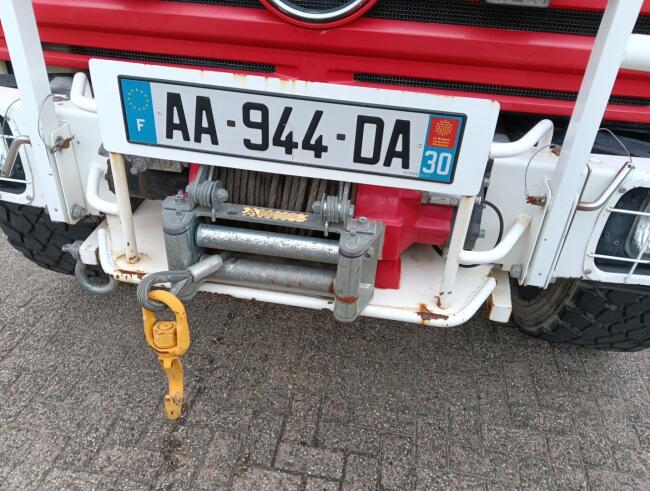 Mercedes-Benz Unimog U 5000 4x4 - (type 437.4) 3.900 ltr - Hydraulische Lier, Winch -Feuerwehr Doppelkabine,Uberrollkafig TT 4950