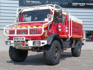 Unimog U 5000 4x4 - Mercedes-Benz (type 437.4) 4.000 ltr - Hydraulische Lier 6.t., Winch -Feuerwehr Doppelkabine,Uberrollkafig TT 4953