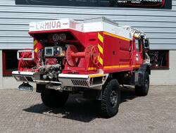 Unimog U 5000 4x4 - Mercedes-Benz (type 437.4) 4.000 ltr - Hydraulische Lier 6.t., Winch -Feuerwehr Doppelkabine,Uberrollkafig TT 4953