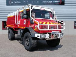 Unimog U 5000 4x4 - Mercedes-Benz (type 437.4) 4.000 ltr - Hydraulische Lier 6.t., Winch -Feuerwehr Doppelkabine,Uberrollkafig TT 4953