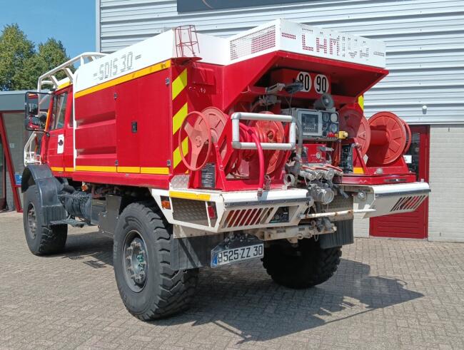 Unimog U 5000 4x4 - Mercedes-Benz (type 437.4) 4.000 ltr - Hydraulische Lier 6.t., Winch -Feuerwehr Doppelkabine,Uberrollkafig TT 4953
