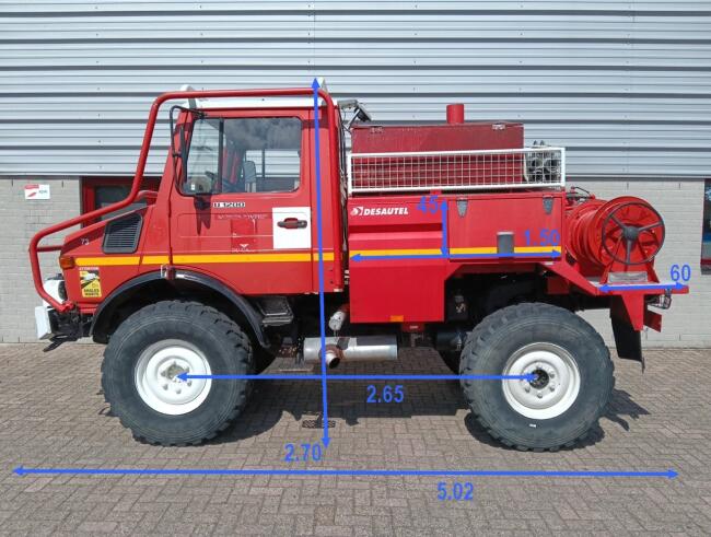 Mercedes-Benz Unimog U 1200 4x4 -1.150 ltr watertank -Lier, Winde, Winch TT 4954