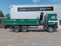 Renault K 460 6x6 -HIAB 18TM Kraan, Crane, Kran, Grue -Bladgeveerd, Grote assen TT 4963